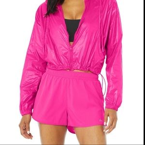 Alo Sprinter Jacket in Neon Pink